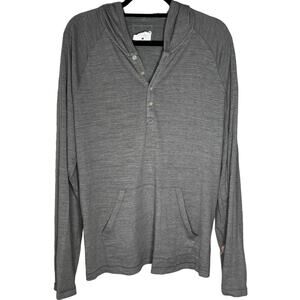 Splendid Mills Mens Pullover Lightweight Hoodie, Casual Sweatshirt Grey XXL